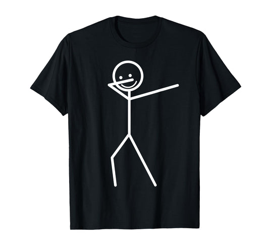Dabbing Stick Figure Funny T-Shirt