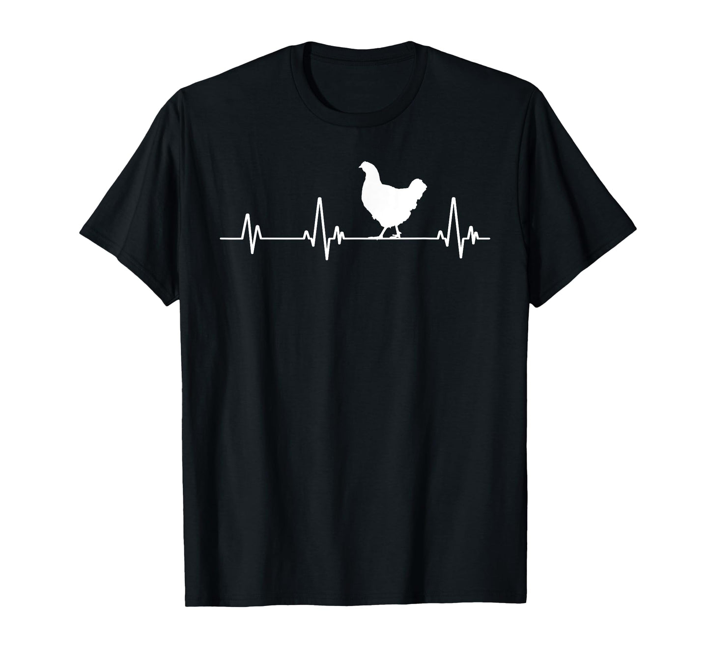 Chicken Heartbeat Pulse Cool Funny Chicken T-Shirt