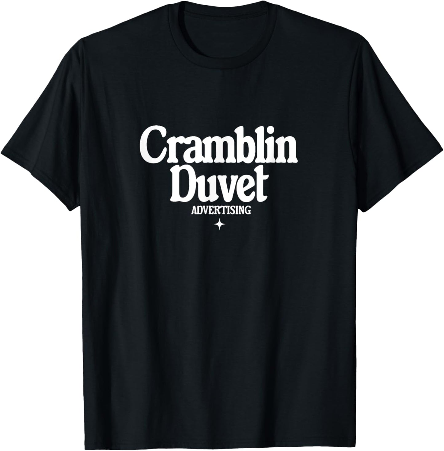 Cramblin Duvet Advertising - retro ad agency logo T-Shirt