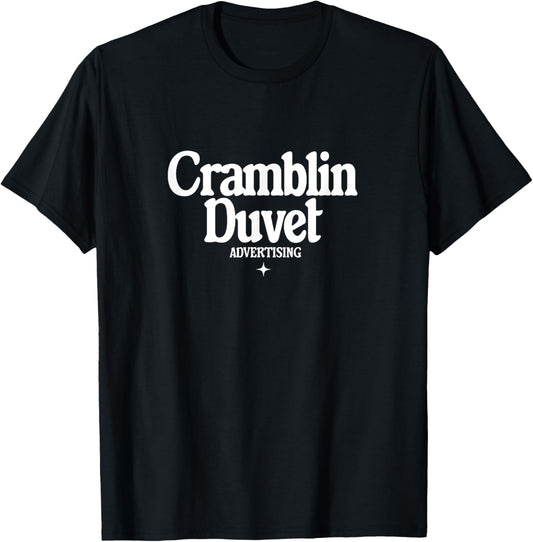 Cramblin Duvet Advertising - retro ad agency logo T-Shirt