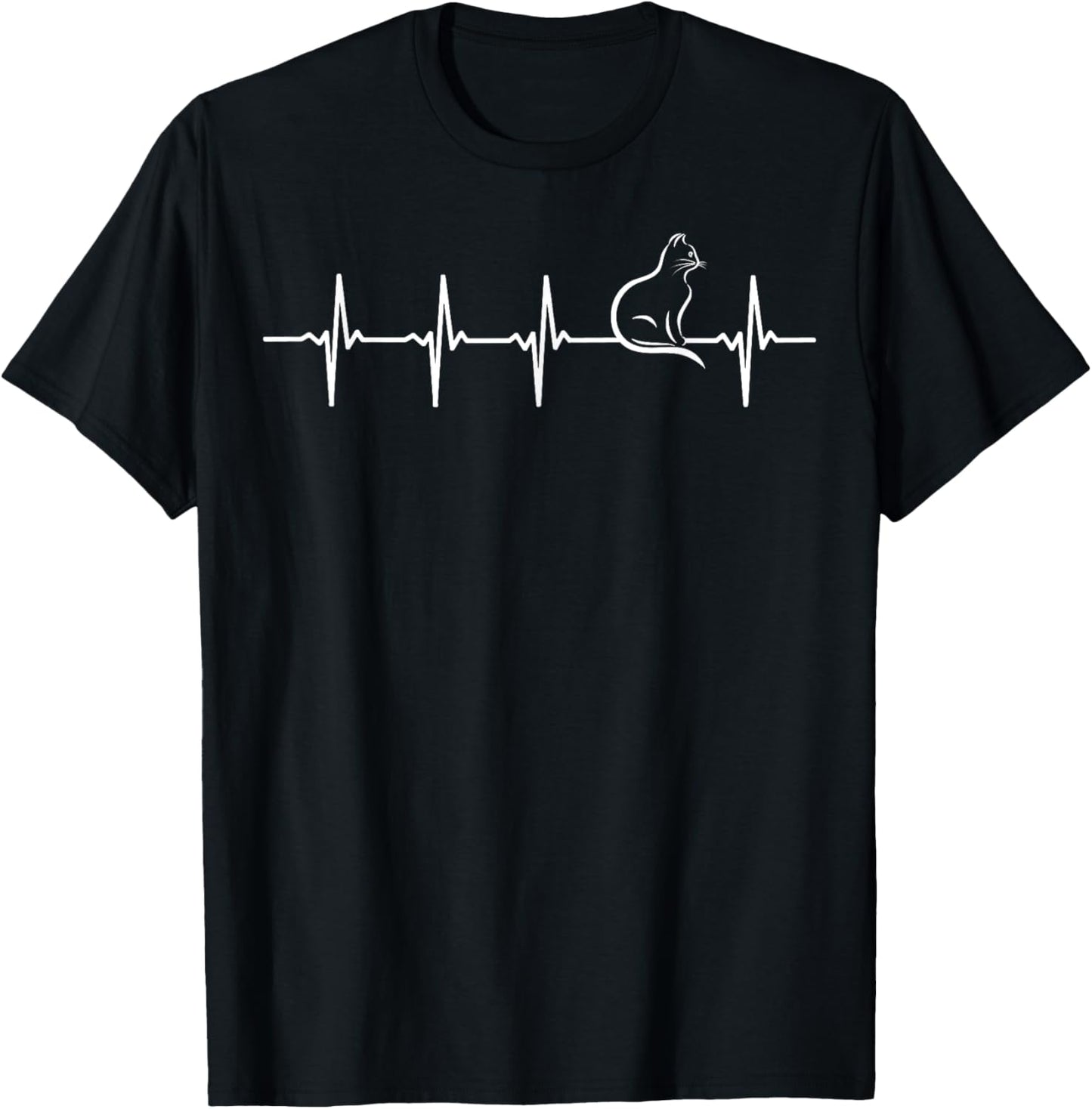 Cat heartbeat t-shirt for cat lovers T-Shirt