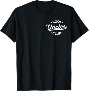 Cool Uncles Club Best Uncle Ever Funny Pocket Fathers Day T-Shirt
