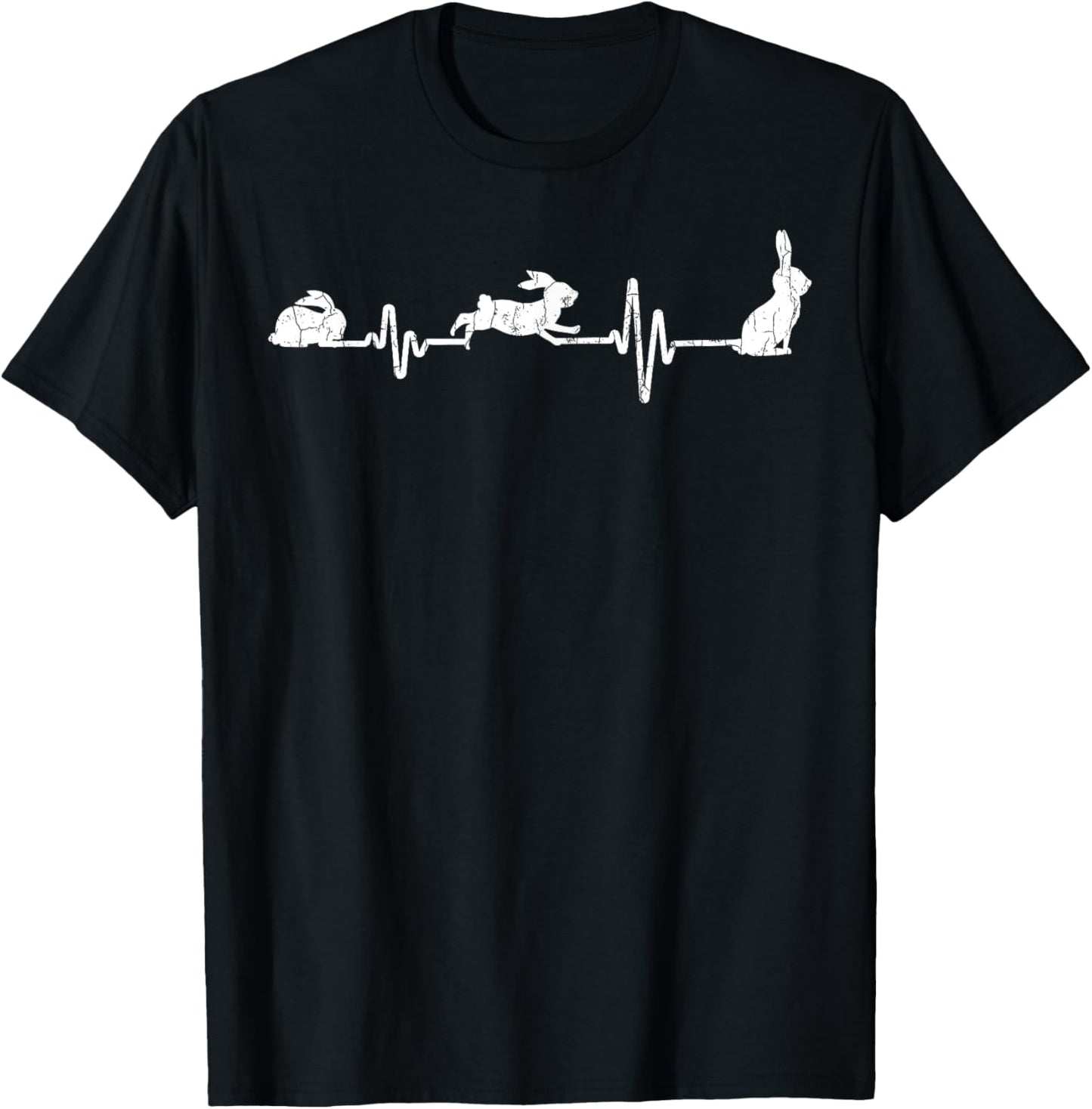Rabbit Heartbeat Funny Graphic Bunny T-Shirt