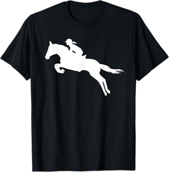 Cute English Riding Hunter Jumper Girl Riding Horse Tee Gift T-Shirt