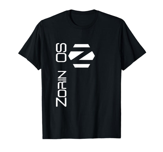 Linux Zorin OS tee White Tagline and Logo Open Source Os T-Shirt