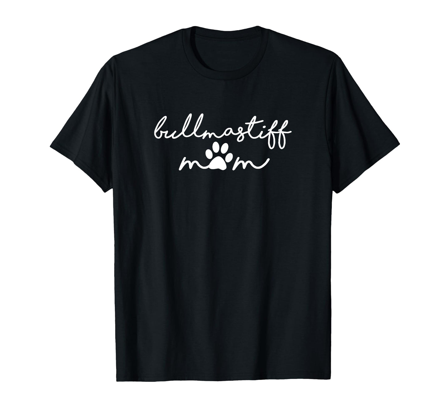 Bullmastiff Mom Bulldog Mixed Dog Mama Pawprint for Human T-Shirt