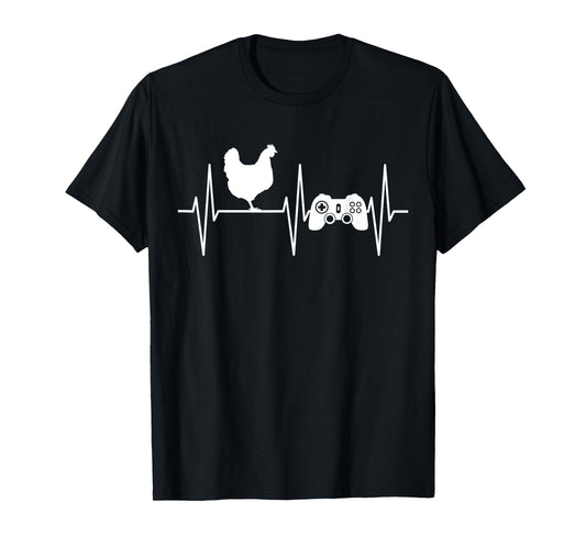 Chicken Shirt Funny Video Gamer Chicken Farmer Chicken Lover T-Shirt