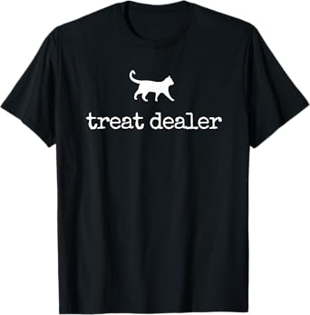Cat Treat Dealer Cat Owner Cat Treats Vintage Cat Lover T-Shirt