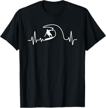 Funny Surfing Art For Men Women Kids Surfing Lovers Surfer T-Shirt