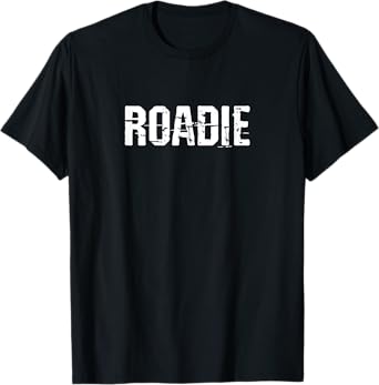 Roadie Musician Music Band Crew Retro Vintage Grunge T-Shirt