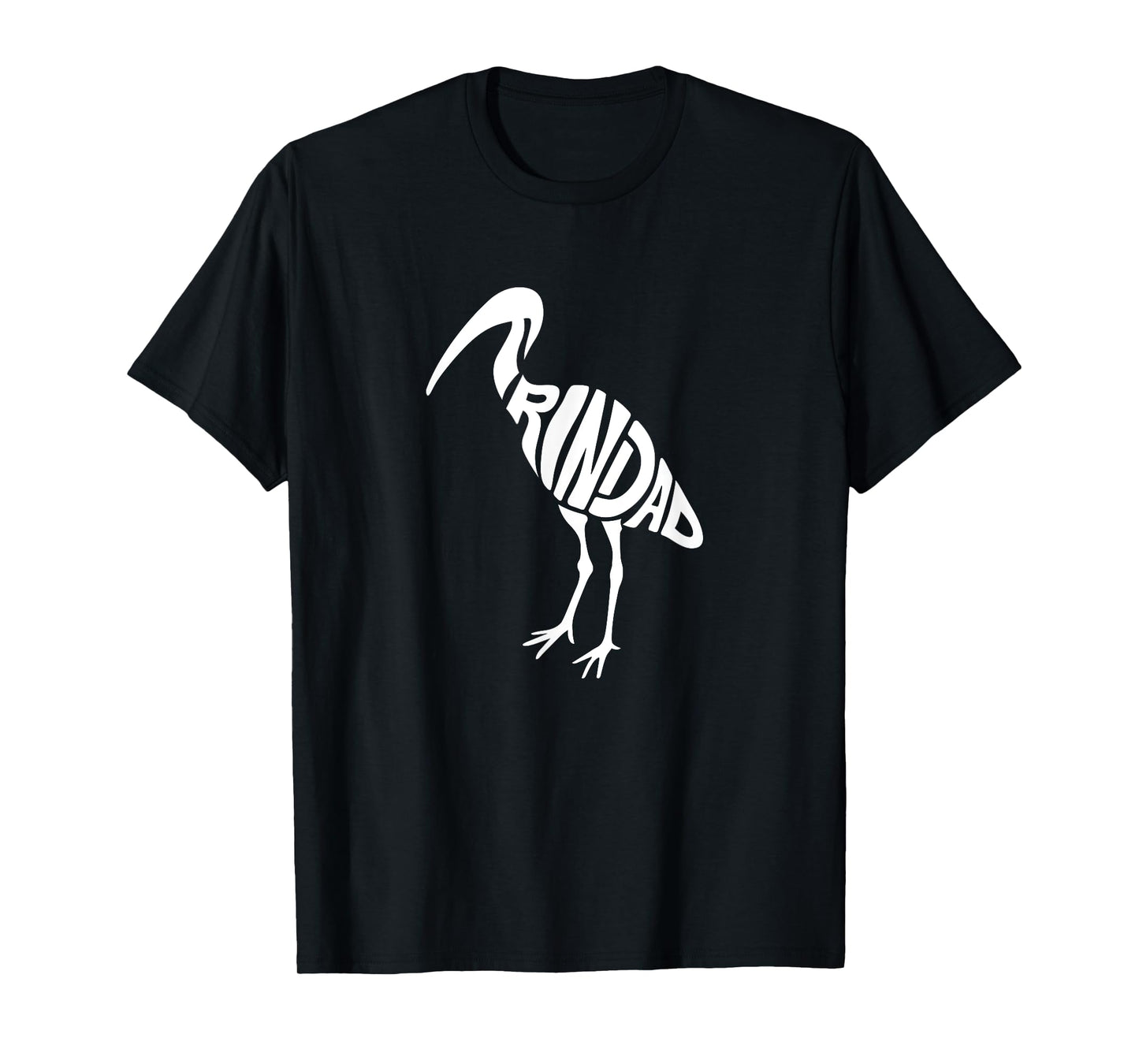 Trinidad and Tobago Scarlet Ibis Bird Word Art - Cute Animal T-Shirt