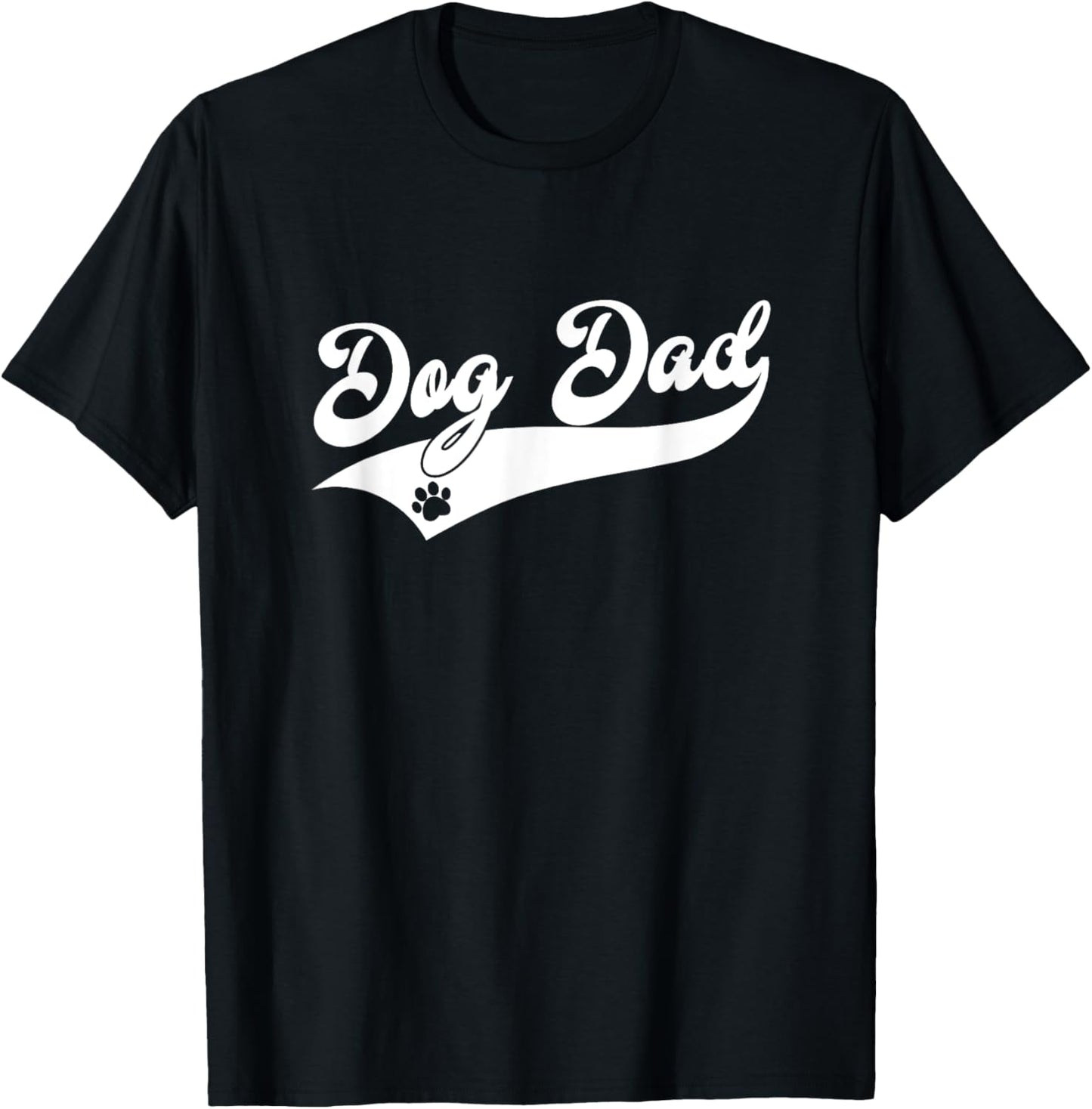 Dog Dad - Athletic Design Style - Funny Dog Paw - Classic T-Shirt
