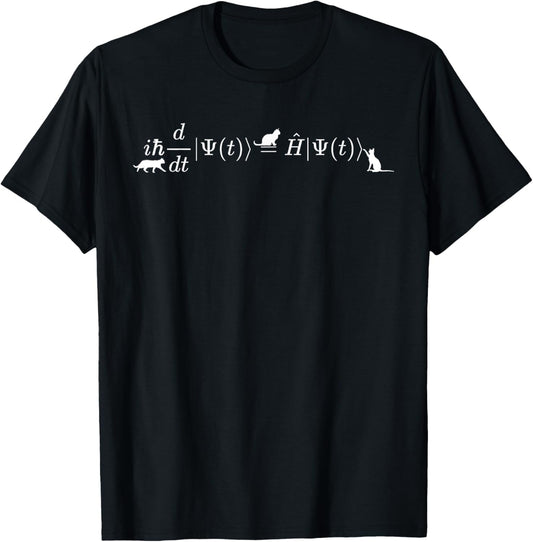 Schrodinger cats math & physics formula equation t-shirt T-Shirt