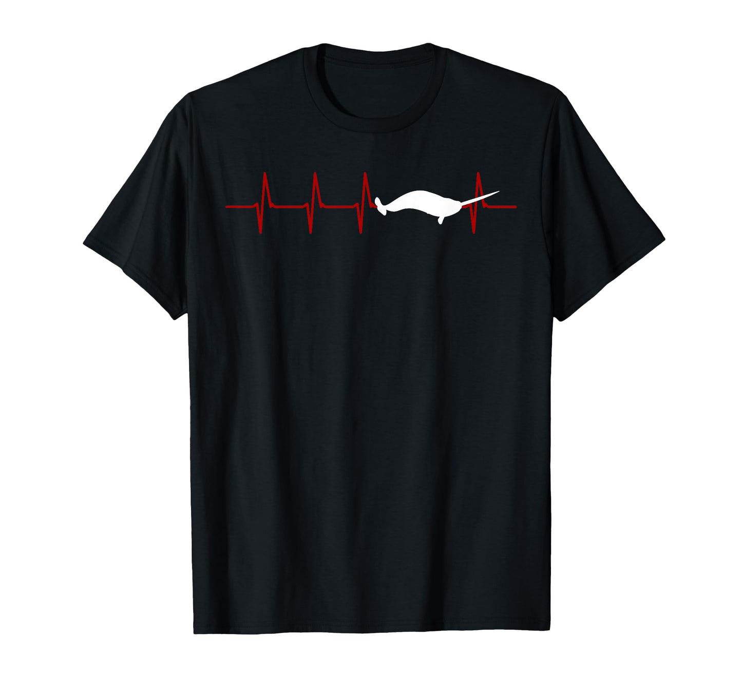 Narwhal Heartbeat Oceanologist Sea Animal Whale Ocean T-Shirt