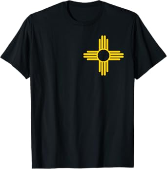 New Mexico Flag Yellow Zia Sun Symbol T-Shirt