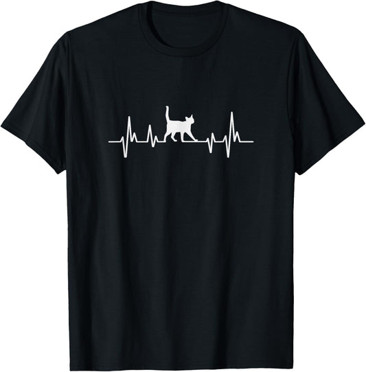 Heartbeat Cat T-Shirt