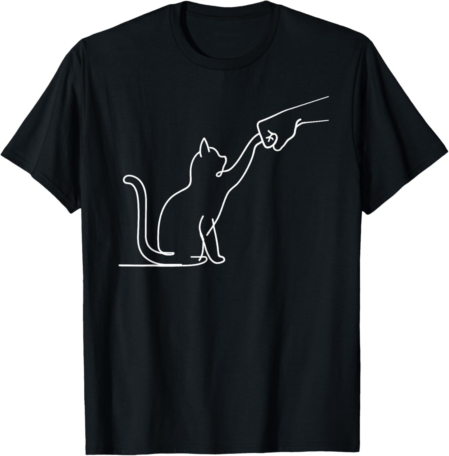 Cute Pet Tee I Love My Cat Best Friend Fist Bump Paw Cat T-Shirt