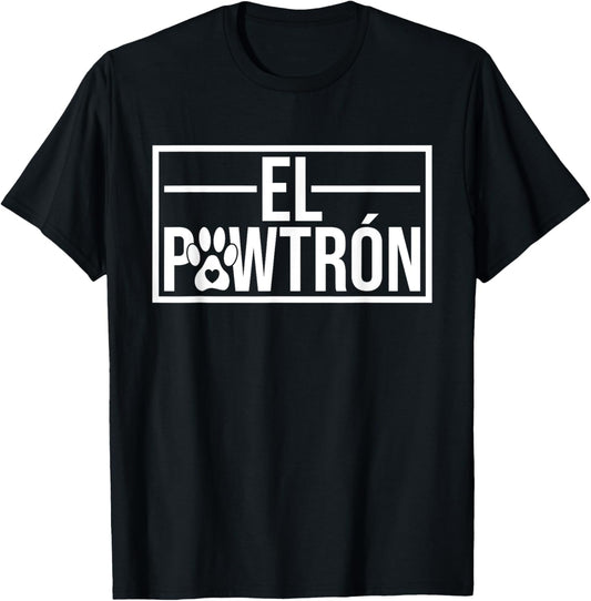 El Pawtrón Cat Dad Cat Grandpa Funny Fathers Day Cat Lover T-Shirt