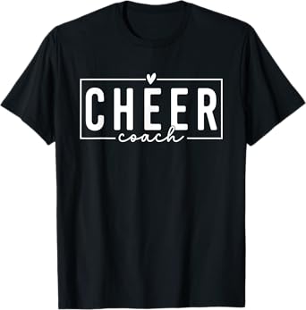 Cheer Coach Funny Design Cute Cheer Coach Cool Coaching T-Shirt