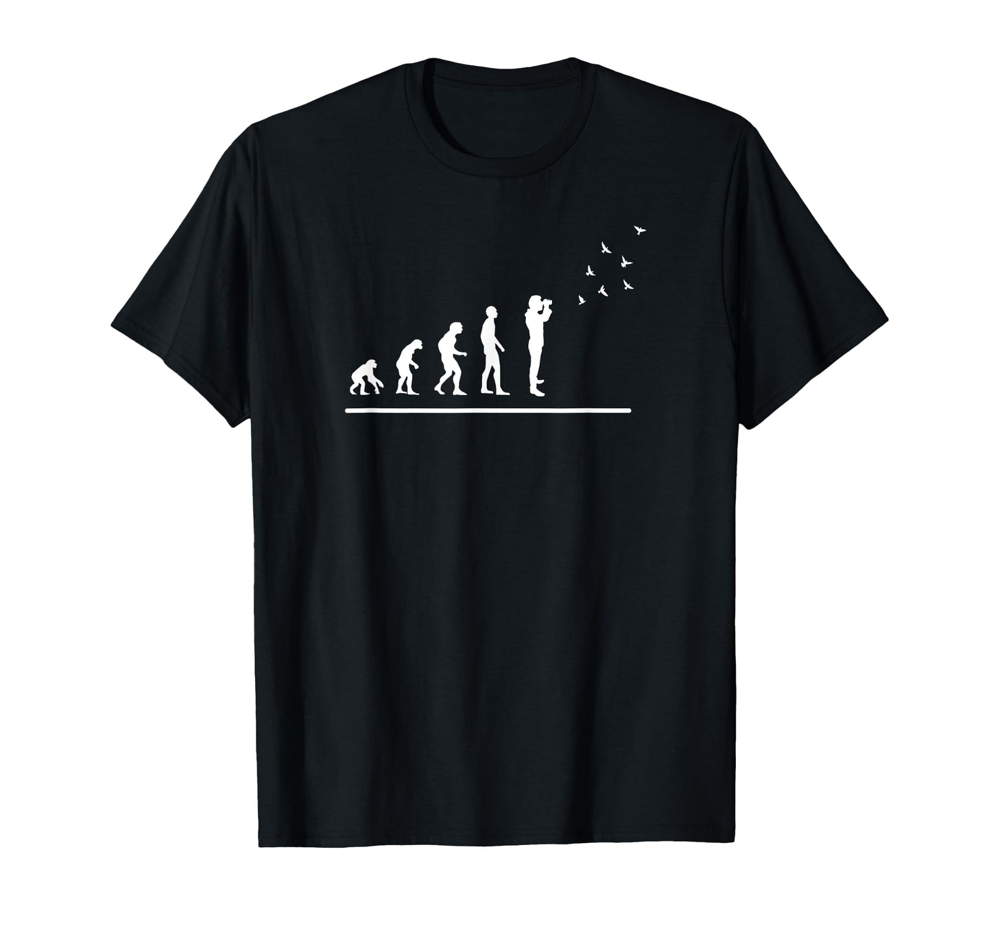 Bird Watching Evolution Funny Bird Watching T-Shirt