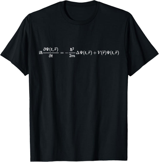 Schrodinger equation of quantum mechanics, cool physics T-Shirt