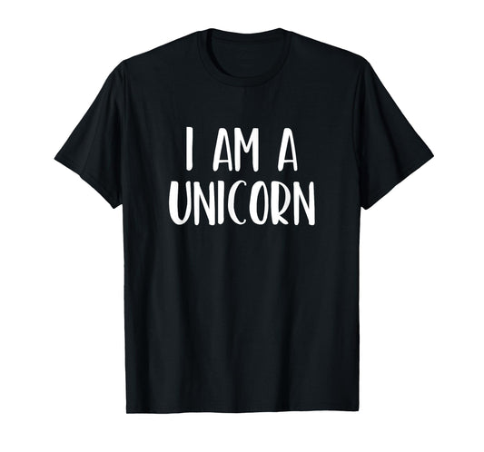 I Am A Unicorn Halloween I'm Simple Costume Easy Funny T-Shirt
