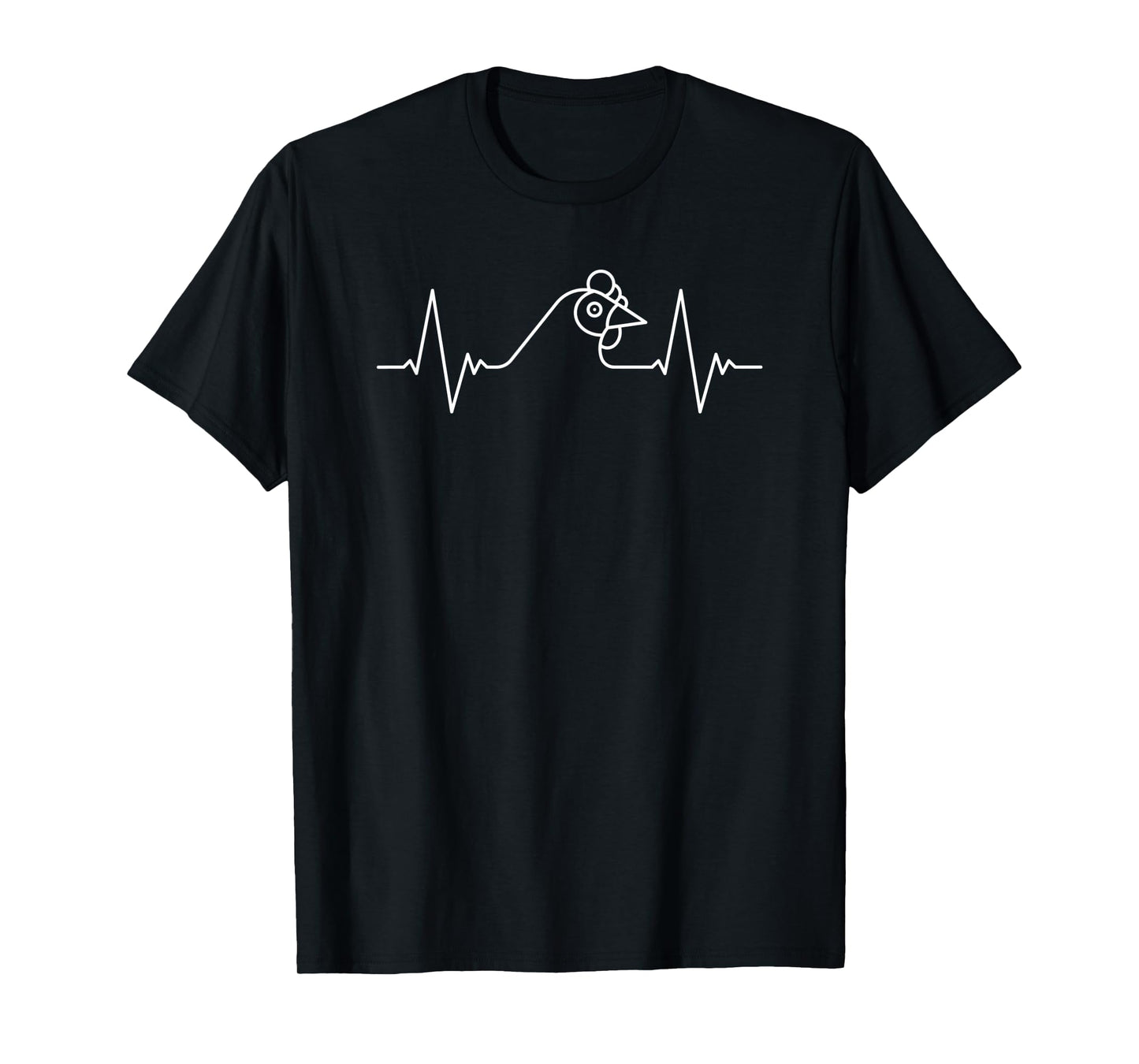 Chicken Heartbeat or EKG Pulse Line Poultry for Farmer T-Shirt