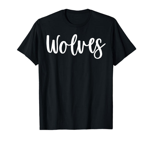 Wolves School Spirit Team Mascot Game Night T-Shirt
