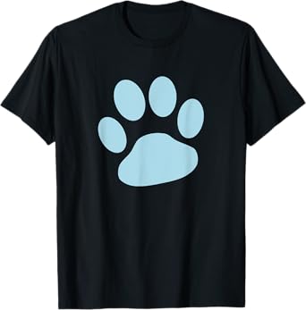 Baby Blue Paw Print T-Shirt T-Shirt