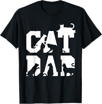 Cat Whisperer Fathers Day Cat Dad Kitty Breeder Pet Men T-Shirt