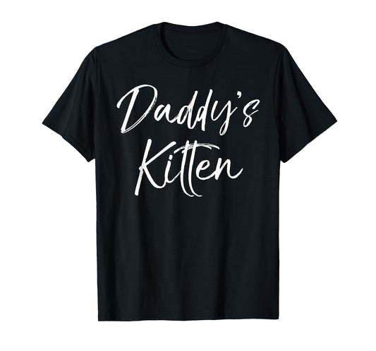 Cute Daughter Gift from Father of Cat Lovers Daddy's Kitten T-Shirt
