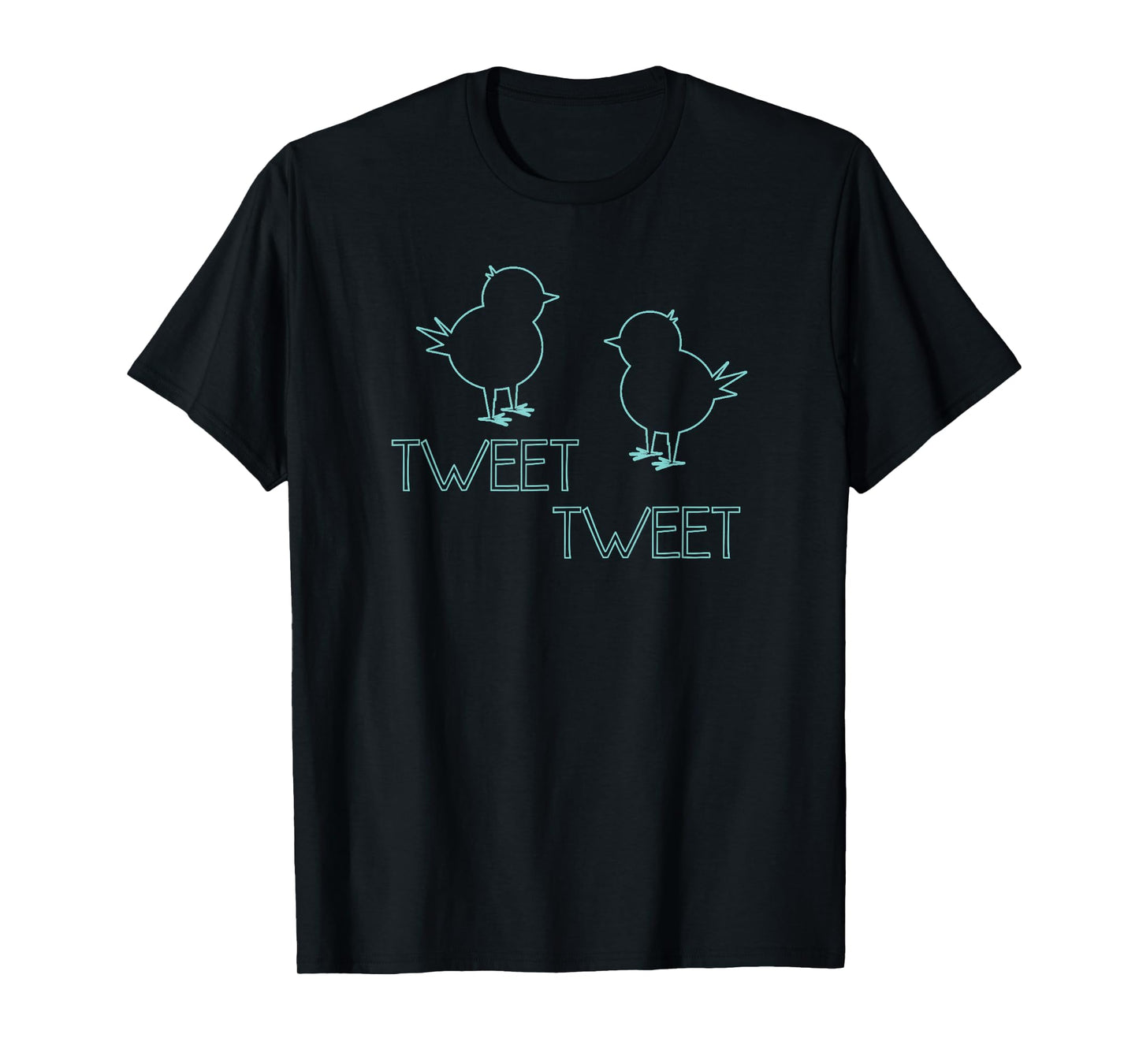 Trendy Tweet Tweet Birds Silhouette T-Shirt
