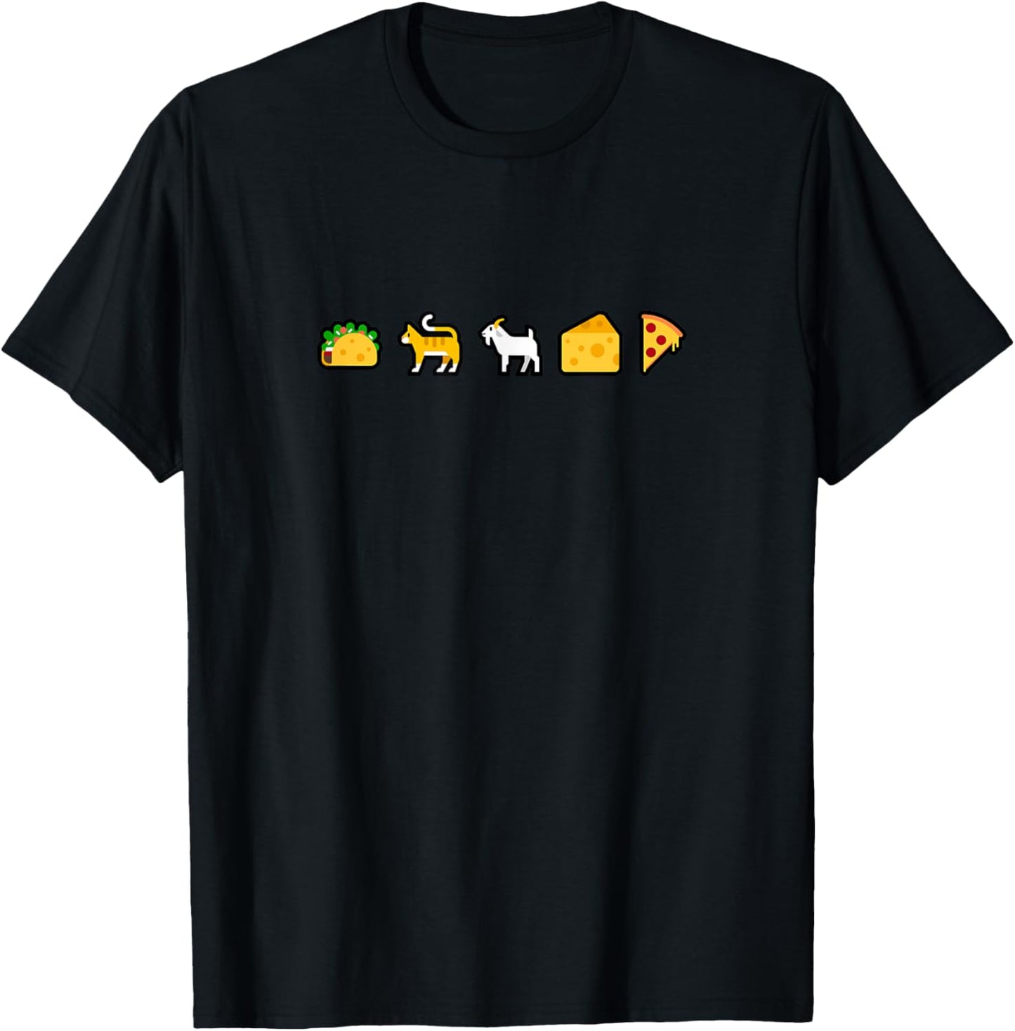 Taco Cat Goat Cheese Pizza Smilie Icon T-Shirt
