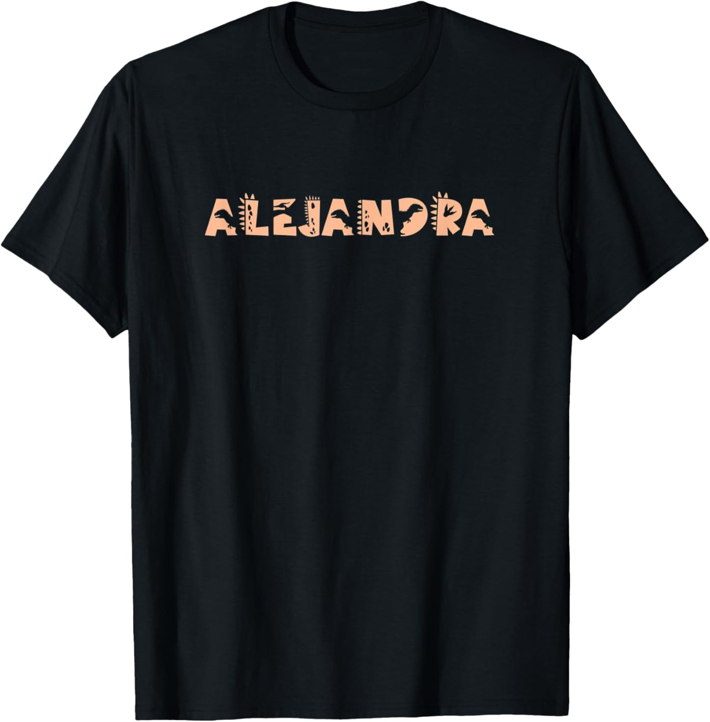 Alejandra Personalized Boys Dinosaur T Rex Cute Custom T-Shirt