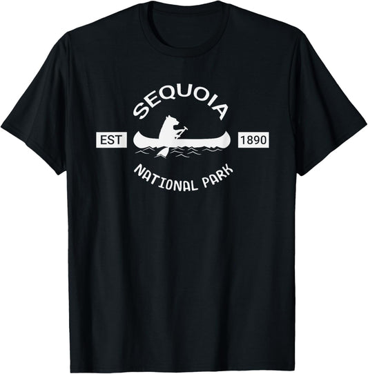 California Bear Shirt Sequoia National Park Bear Silhouette T-Shirt
