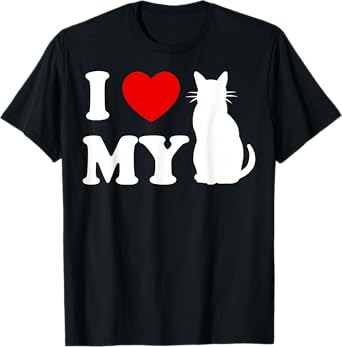 I Love Your Cats Pet Heart Cat Kitten Lover Valentines BF GF Men Women T-Shirt