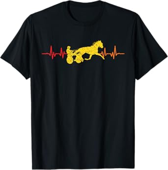Retro Harness Racing Horse Racing Trotting Harness Racer T-Shirt
