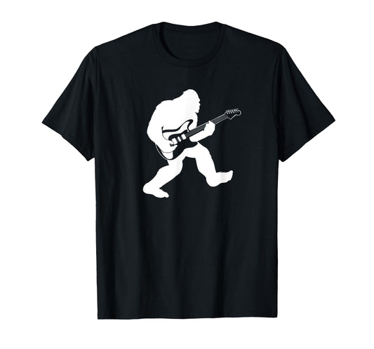 Bigfoot playing electric guitar T-Shirt