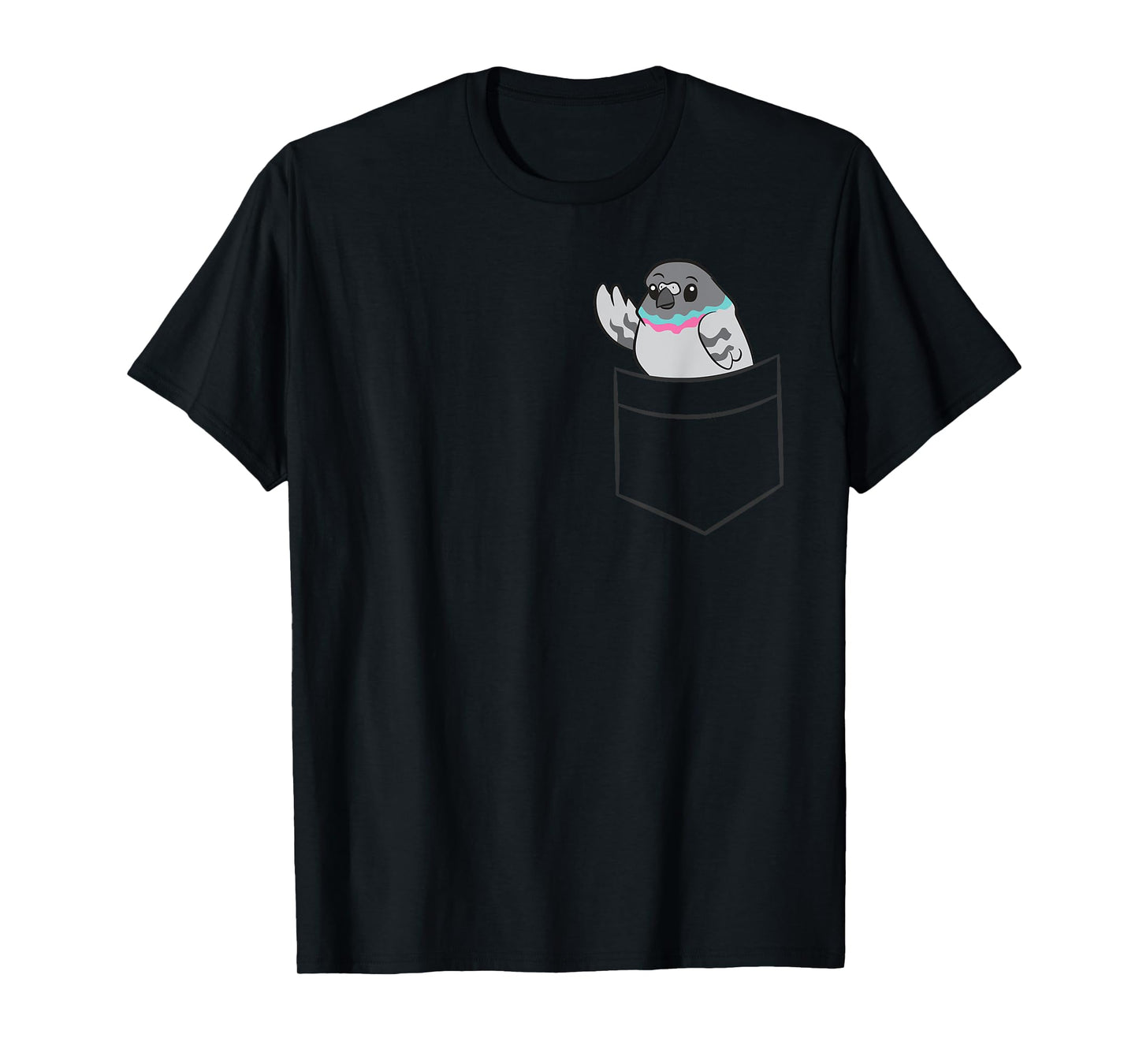 Pigeon Lover Pigeon In a Pocket T-Shirt