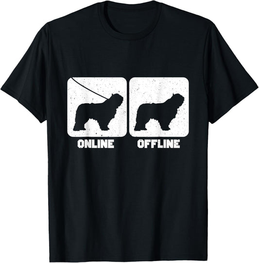 Dog Lovers Online Offline Humor Design for All Occasions T-Shirt