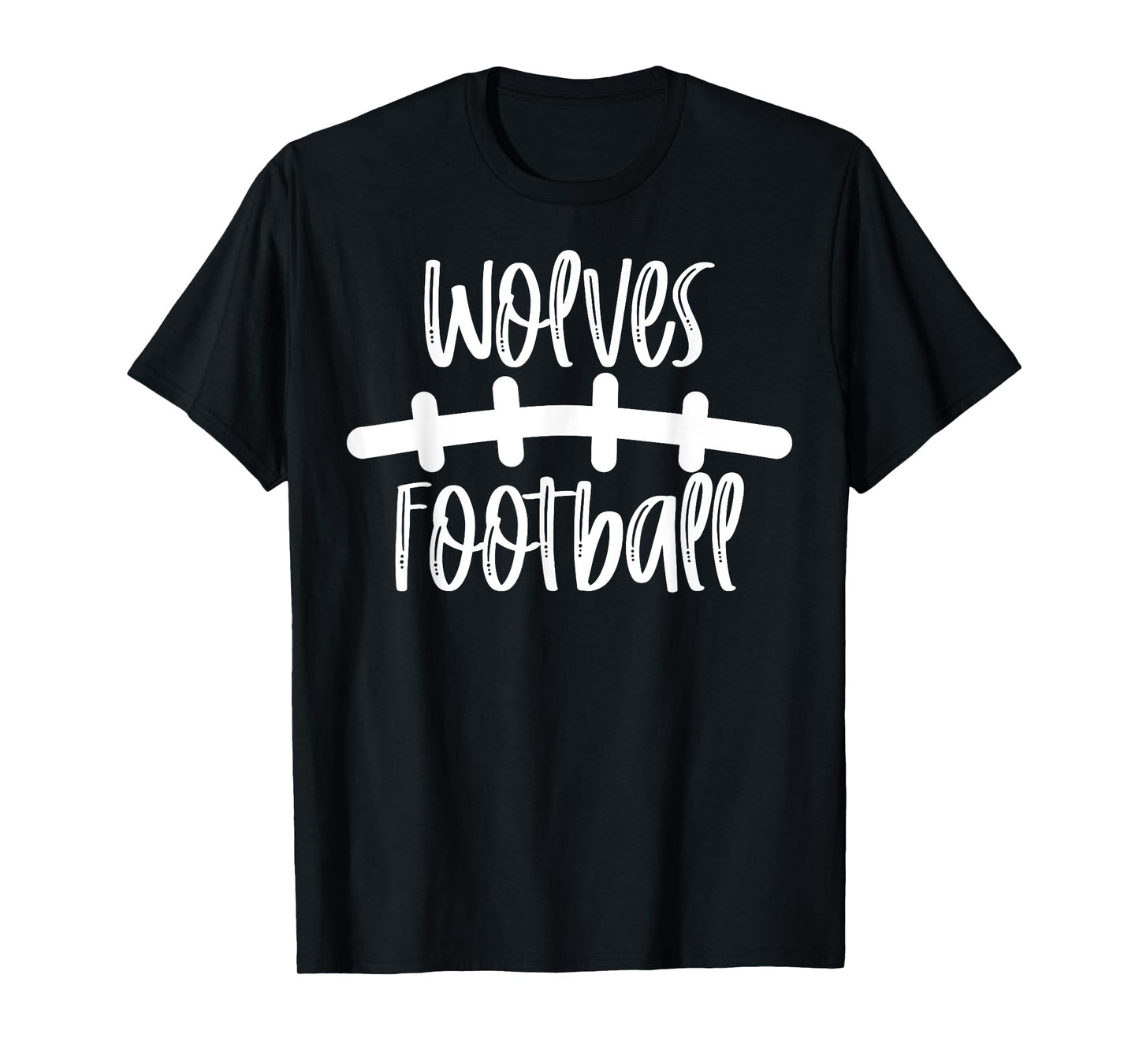 Wolves Football School Spirit Team Mascot Game Night T-Shirt