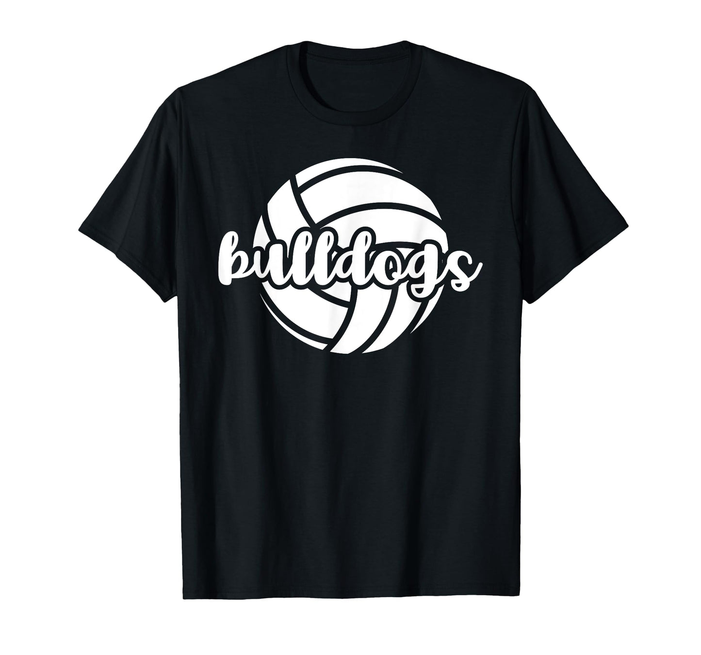Bulldogs Volleyball Team Mascot School Spirit Game Night T-Shirt