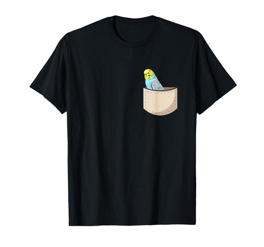 Budgie In Pocket Budgerigar Parakeet Parrot T-Shirt