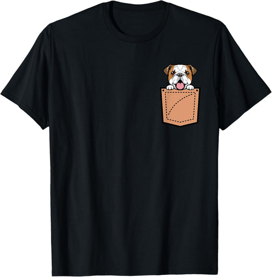 English Bulldog Pocket Dog T-Shirt