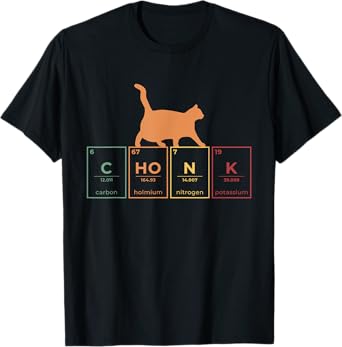 Fat Cat Chonk Scale Chonky Meme Cat Gift T-Shirt for Men Women