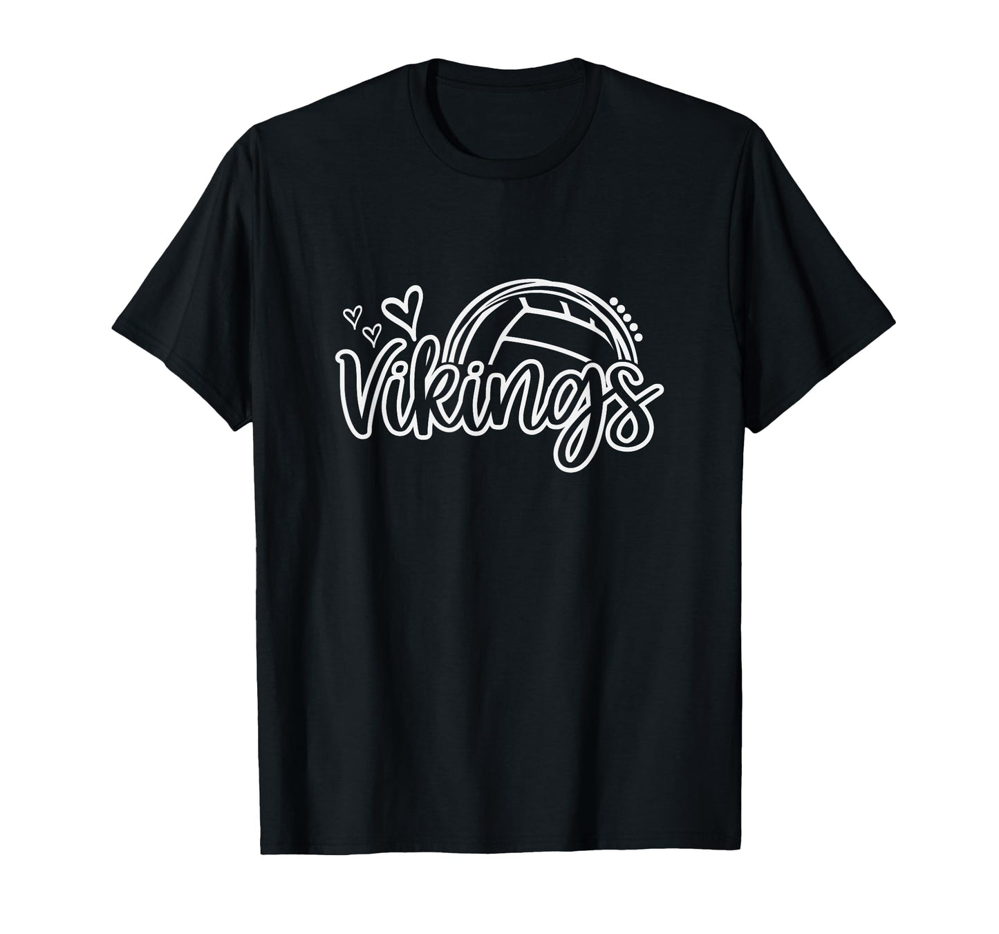 Volleyball Vikings School Sports Fan Team Spirit T-Shirt