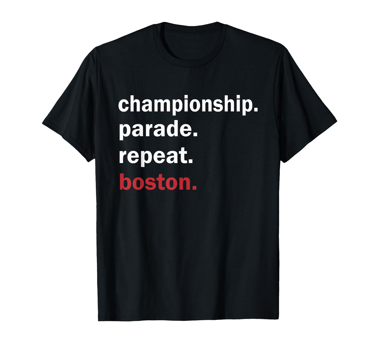 Championship Parade Apparel Boston Celtics Unisex-Youth T-Shirt Black Small Modern Fun Tee