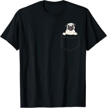 Pug In The Pocket Funny Pocket Pug T-Shirt