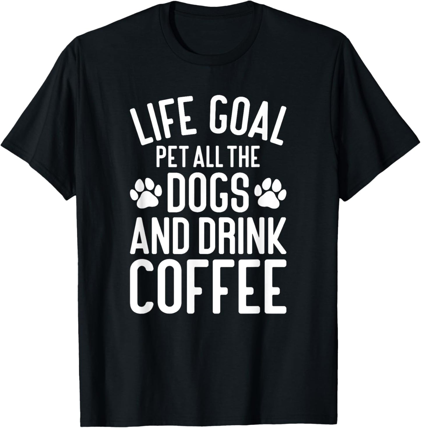 Coffee Pet All The Dogs Funny Dogs and Coffee T-Shirt