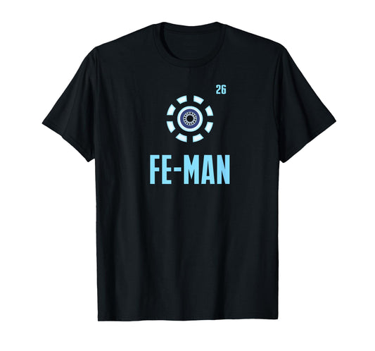 Fe Man Iron Man Funny Science Chemistry T-Shirt